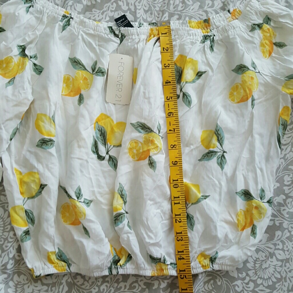 Lemons Off The Shoulder Top - Picture 4 of 4
